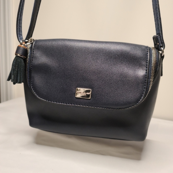 David Jones Paris Small Navy Crossbody - Picture 3 of 6